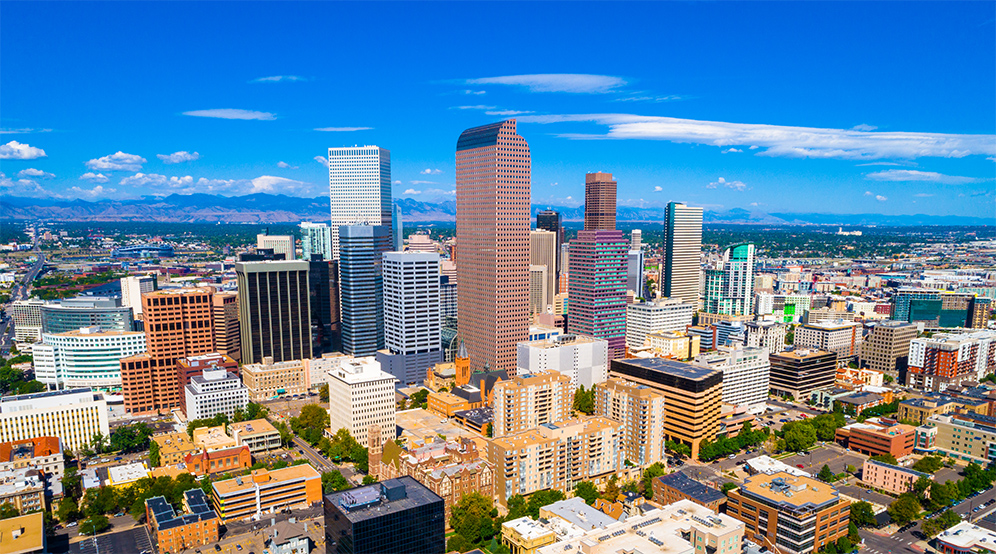 A Skyline of Denver, Colorado